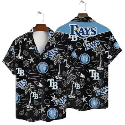 Tampa Bay Rays Midnight Tropics Hawaiian Shirt - Welcome to 2 Aloha