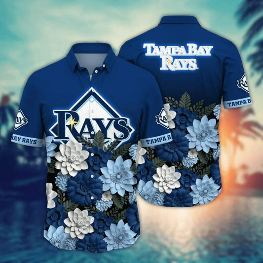 Tampa Bay Rays Floral Oasis Hawaiian Shirt - Welcome to 2 Aloha