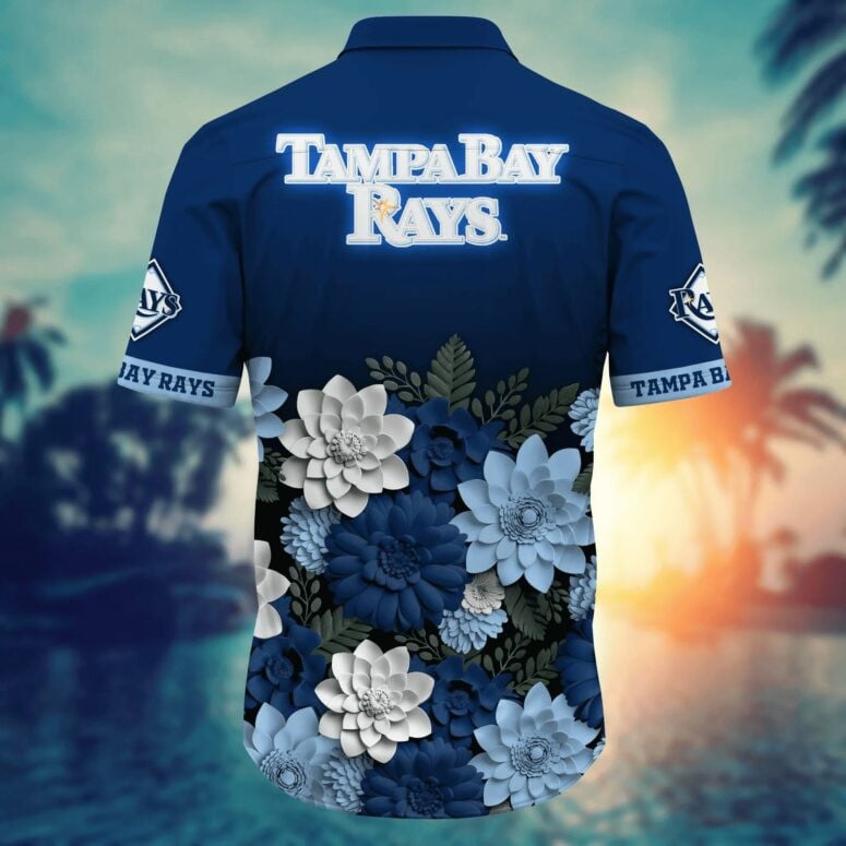 Tampa Bay Rays Floral Oasis Hawaiian Shirt - Welcome to 2 Aloha