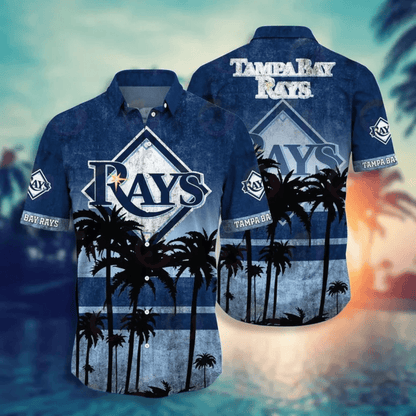 Tampa Bay Rays Sunset Palms Hawaiian Shirt - Welcome to 2 Aloha