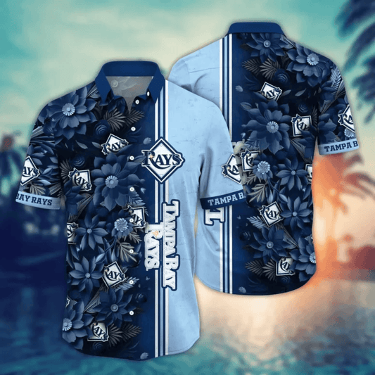 Tampa Bay Rays Dual Tone Bloom Hawaiian Shirt - Welcome to 2 Aloha