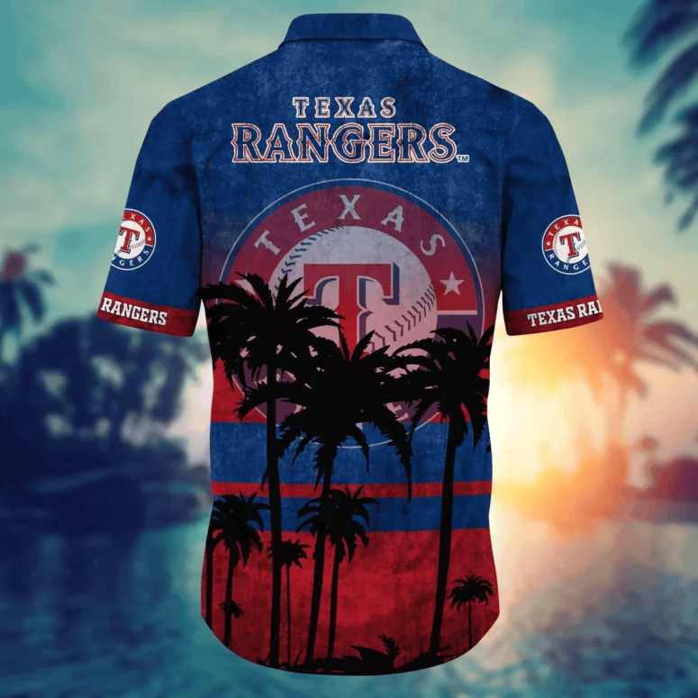 Texas Rangers Tropical Sunset Hawaiian Shirt - Welcome to 2 Aloha