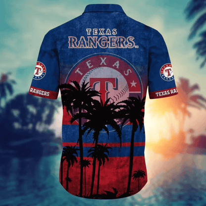 Texas Rangers Tropical Sunset Hawaiian Shirt - Welcome to 2 Aloha