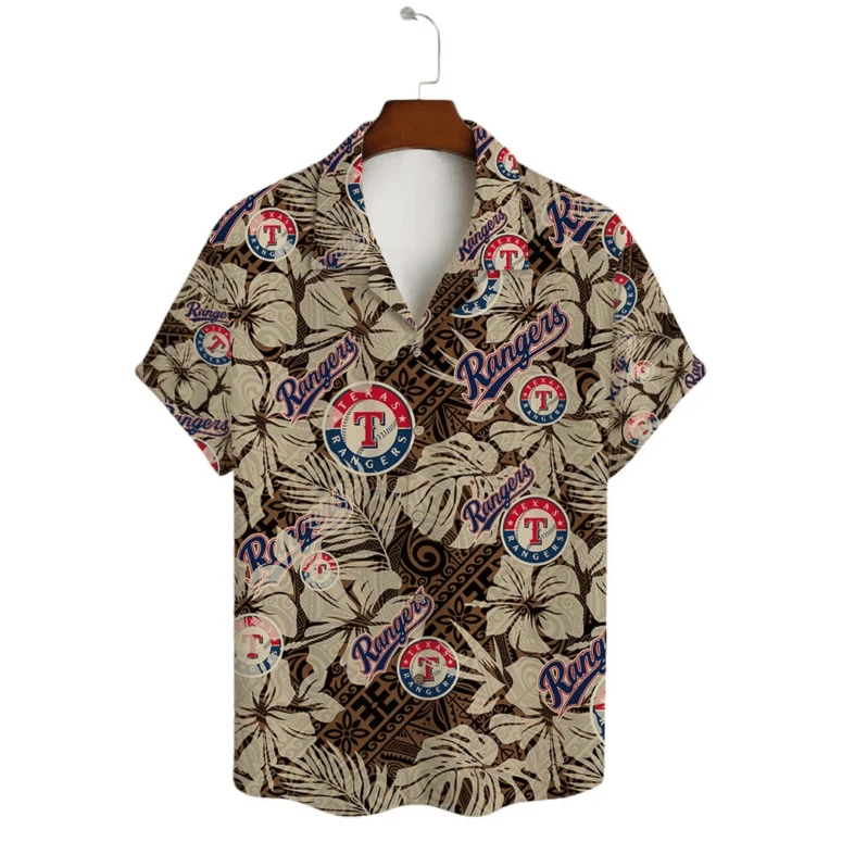 Texas Rangers Tribal Tropics Hawaiian Shirt - Welcome to 2 Aloha