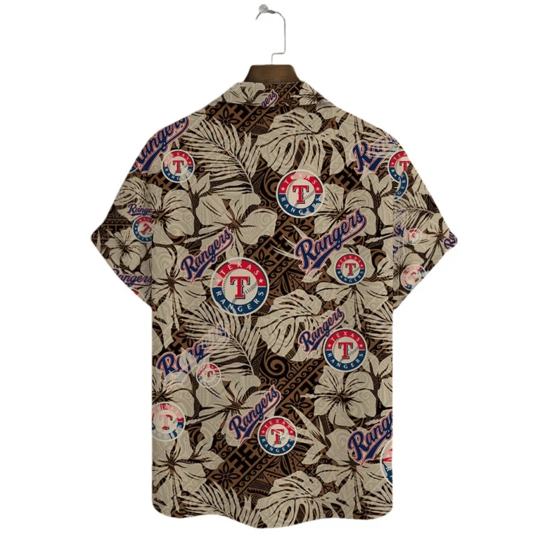 Texas Rangers Tribal Tropics Hawaiian Shirt - Welcome to 2 Aloha