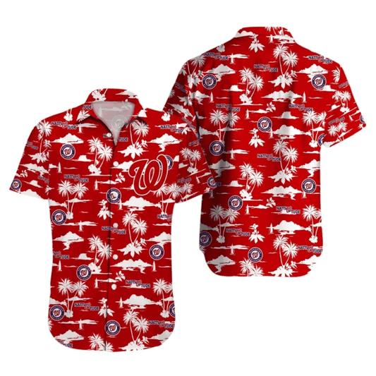 Washington Nationals DC Sunset Paradise Hawaiian Shirt - Welcome to 2 Aloha