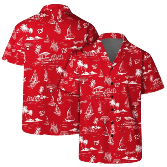 Washington Nationals Capital Tropics Hawaiian Shirt - Welcome to 2 Aloha