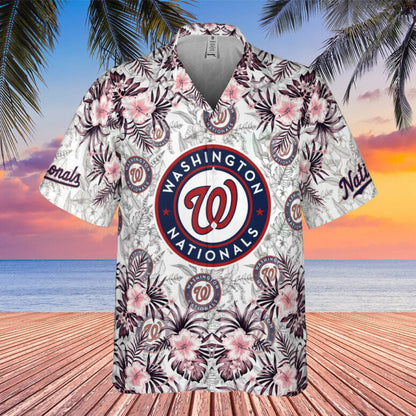 Washington Nationals Sunset Retreat Hawaiian Shirt - Welcome to 2 Aloha