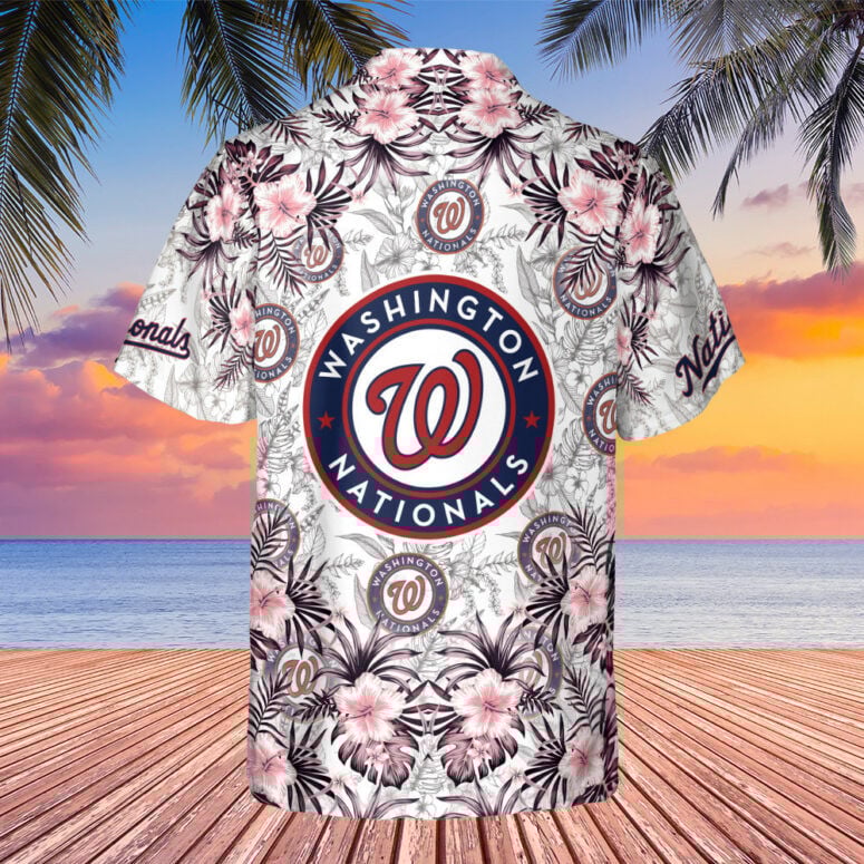 Washington Nationals Sunset Retreat Hawaiian Shirt - Welcome to 2 Aloha