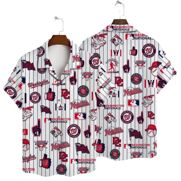 Washington Nationals Island Wave Hawaiian Shirt - Welcome to 2 Aloha