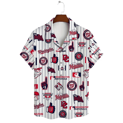 Washington Nationals Island Wave Hawaiian Shirt - Welcome to 2 Aloha
