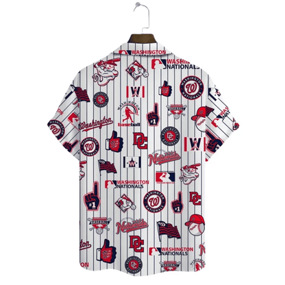 Washington Nationals Island Wave Hawaiian Shirt - Welcome to 2 Aloha