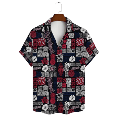 Washington Nationals Tropical Haven Hawaiian Shirt - Welcome to 2 Aloha