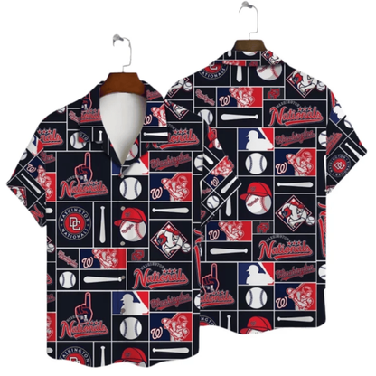Washington Nationals Funny Icon Hawaiian Shirt - Welcome to 2 Aloha