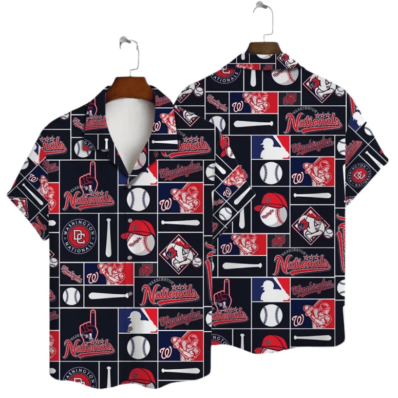 Washington Nationals Funny Icon Hawaiian Shirt - Welcome to 2 Aloha