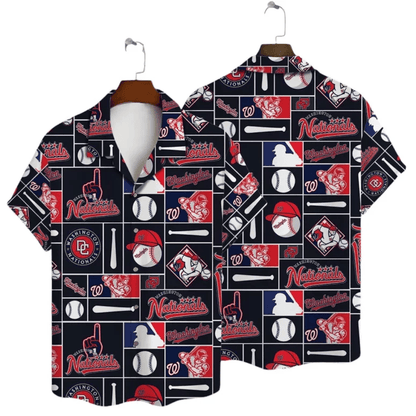 Washington Nationals Funny Icon Hawaiian Shirt - Welcome to 2 Aloha