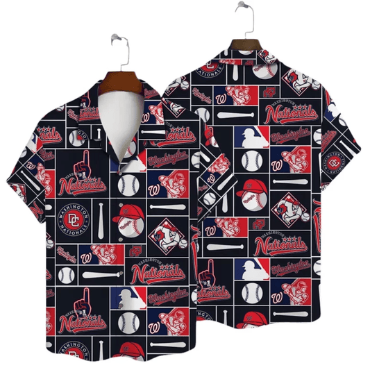 Washington Nationals Funny Icon Hawaiian Shirt - Welcome to 2 Aloha