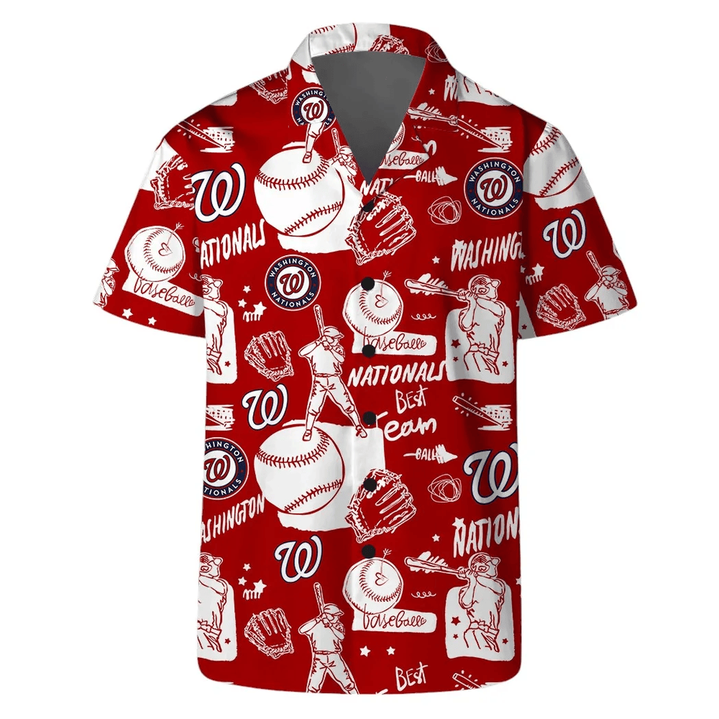 Washington Nationals Coastal Escape Hawaiian Shirt - Welcome to 2 Aloha