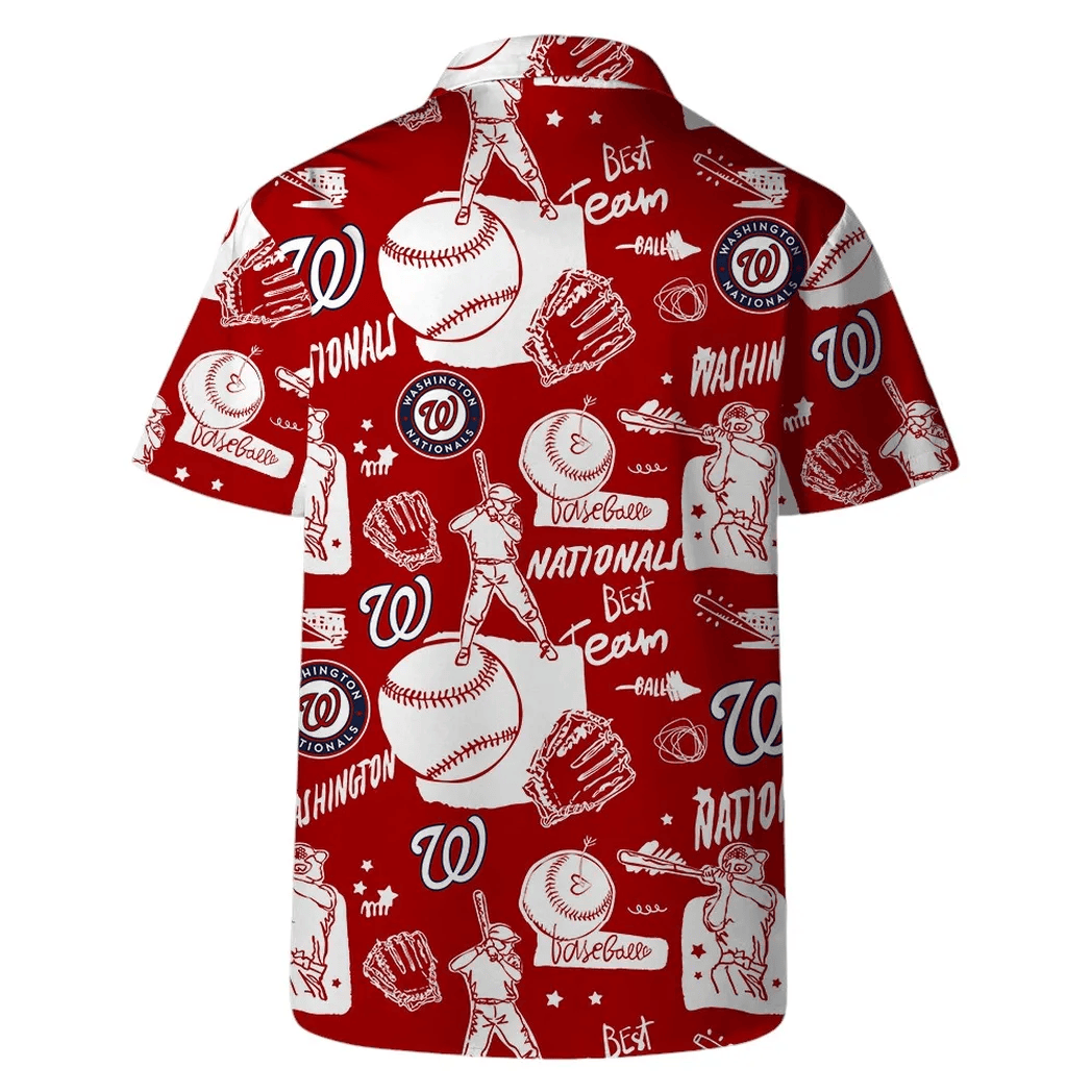 Washington Nationals Coastal Escape Hawaiian Shirt - Welcome to 2 Aloha