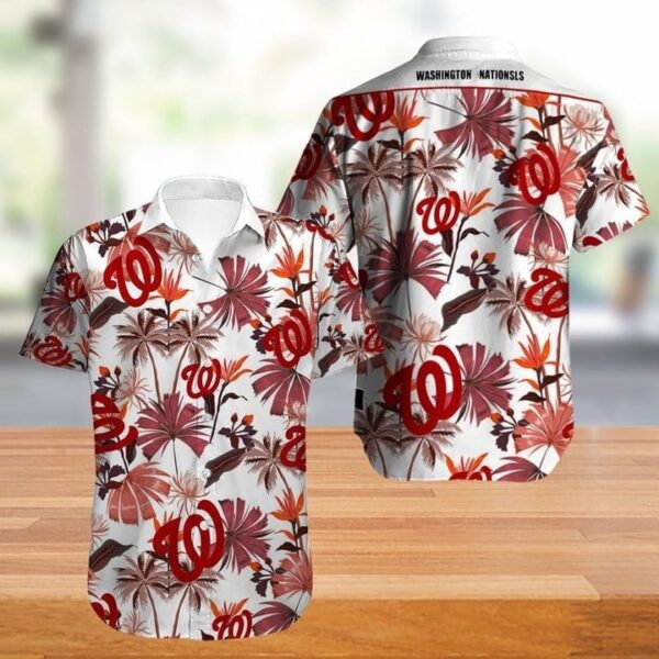 Washington Nationals Sunset Waves Hawaiian Shirt - Welcome to 2 Aloha
