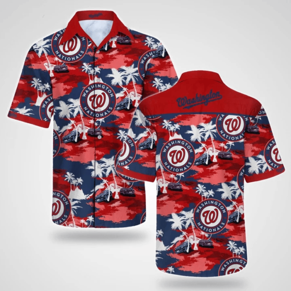 Washington Nationals Ocean Breeze Hawaiian Shirt - Welcome to 2 Aloha