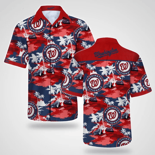 Washington Nationals Ocean Breeze Hawaiian Shirt - Welcome to 2 Aloha