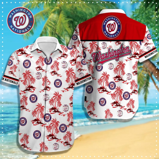 Washington Nationals Summer Vibes Hawaiian Shirt - Welcome to 2 Aloha