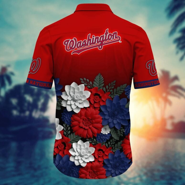 Washington Nationals Beachside Bliss Hawaiian Shirt - Welcome to 2 Aloha
