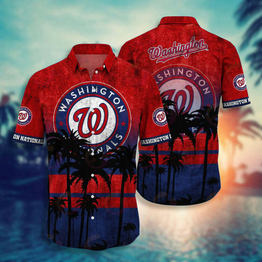 Washington Nationals Capital Paradise Hawaiian Shirt - Welcome to 2 Aloha