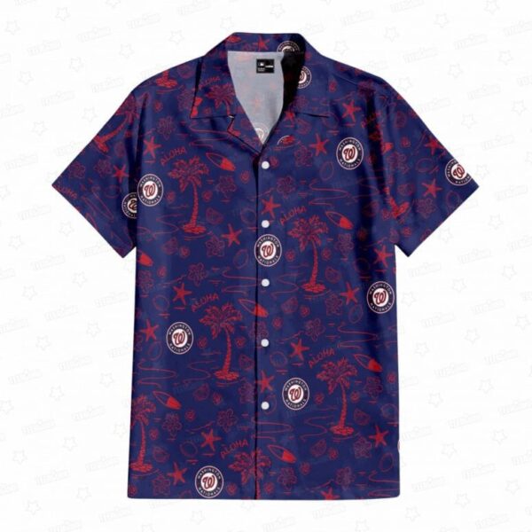 Washington Nationals Aloha Paradise Hawaiian Shirt - Welcome to 2 Aloha