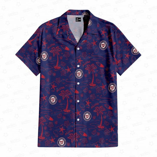 Washington Nationals Aloha Paradise Hawaiian Shirt - Welcome to 2 Aloha