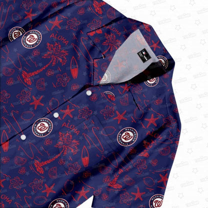 Washington Nationals Aloha Paradise Hawaiian Shirt - Welcome to 2 Aloha