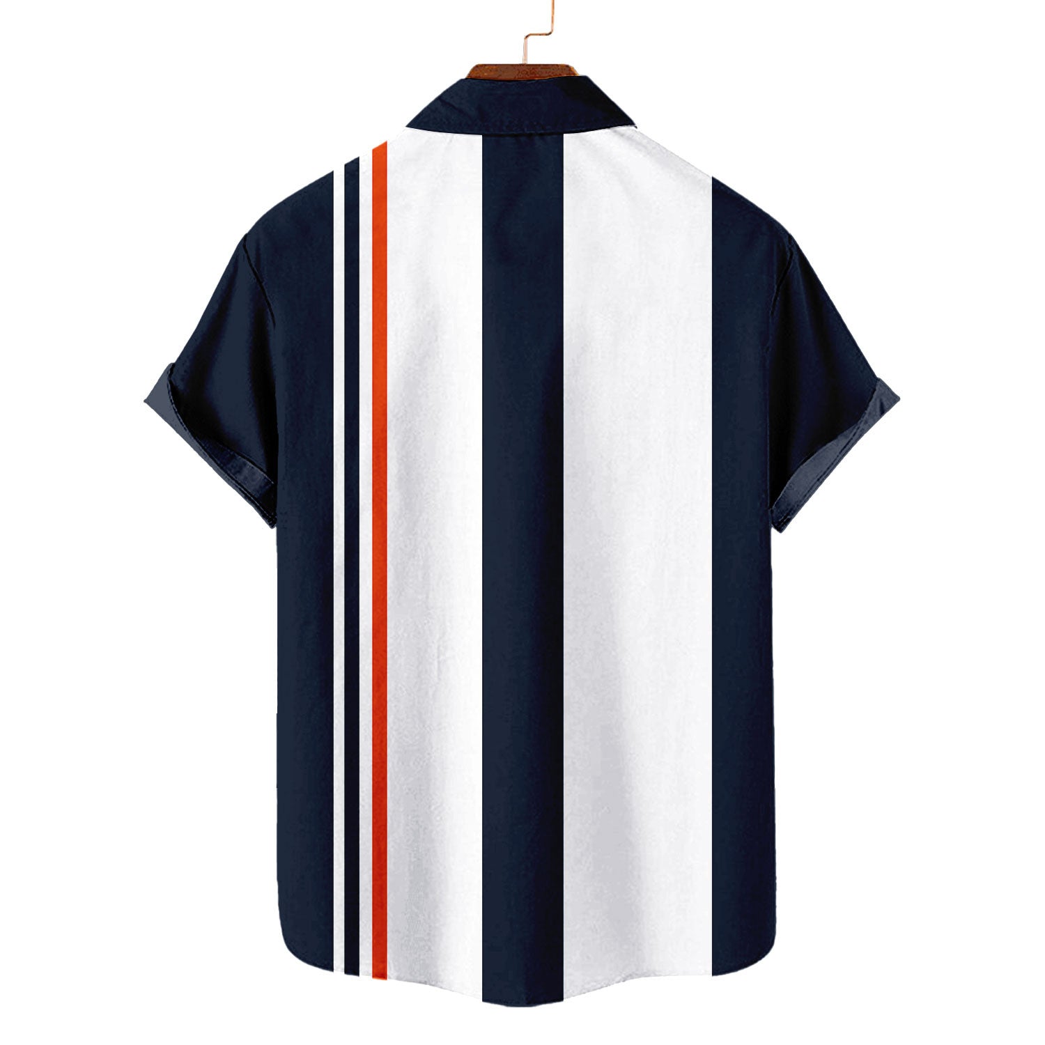 Chicago Bears Striped Short Hawaiian Shirt S1 - Welcome to 2 Aloha