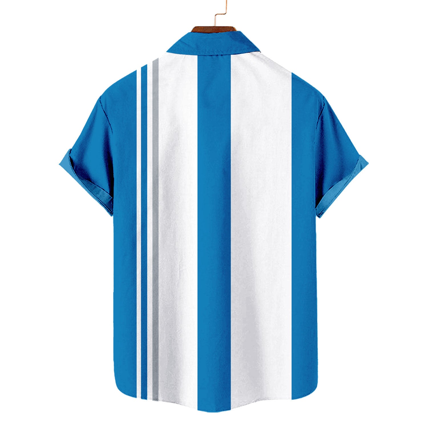 Detroit Lions Striped Short Hawaiian Shirt S1 - Welcome to 2 Aloha