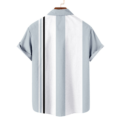 Colorado Rockies Striped Short Hawaiian Shirt MLB S1 - Welcome to 2 Aloha
