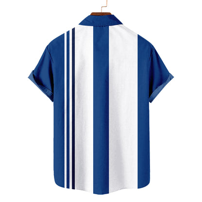Toronto Blue Jays Striped Short Hawaiian Shirt MLB S1 - Welcome to 2 Aloha