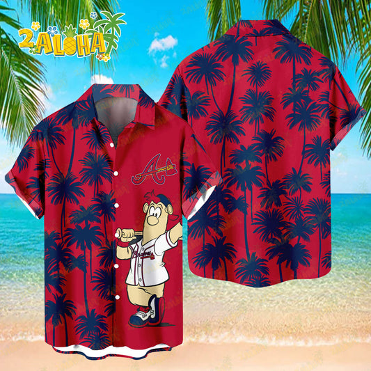 Atlanta Braves Tropic Coconut Tree Hawaiian Shirt MLB S2 - Welcome to 2 Aloha