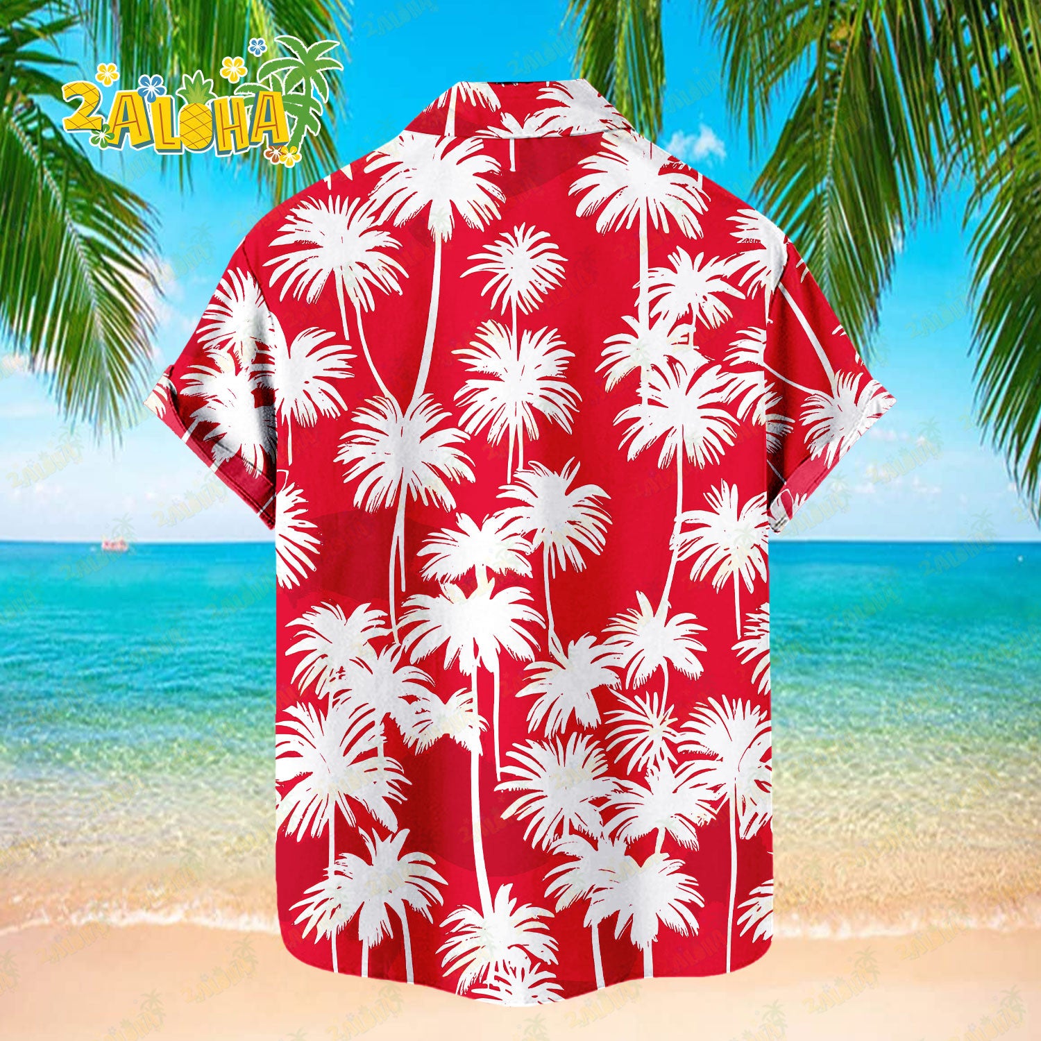 Cincinnati Reds Tropic Coconut Tree Hawaiian Shirt MLB S2 - Welcome to 2 Aloha