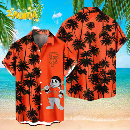 San Francisco Giants Tropic Coconut Tree Hawaiian Shirt MLB S2 - Welcome to 2 Aloha