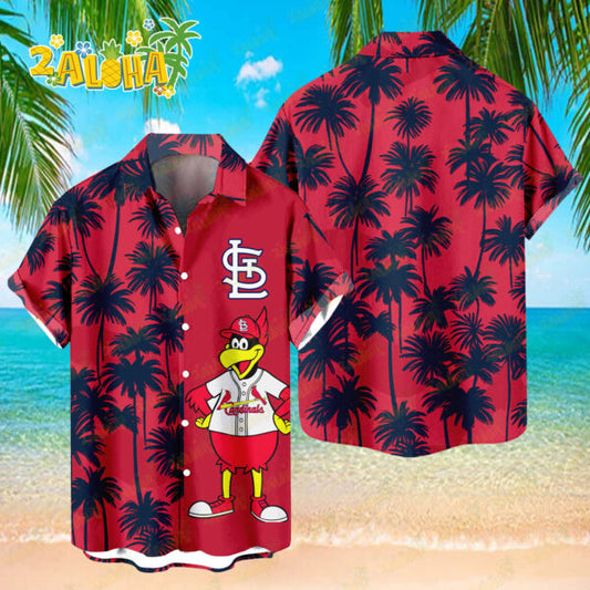 St. Louis Cardinals Tropic Coconut Tree Hawaiian Shirt MLB S2 - Welcome to 2 Aloha