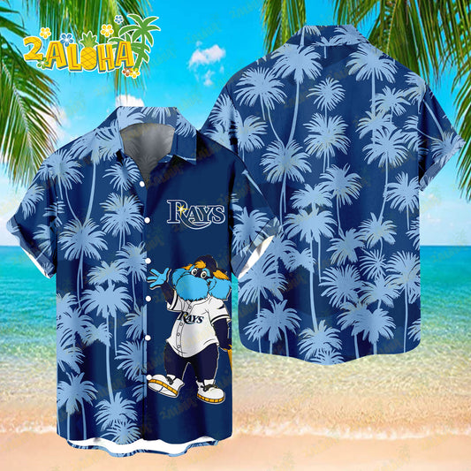 Tampa Bay Rays Tropic Coconut Tree Hawaiian Shirt MLB S2 - Welcome to 2 Aloha