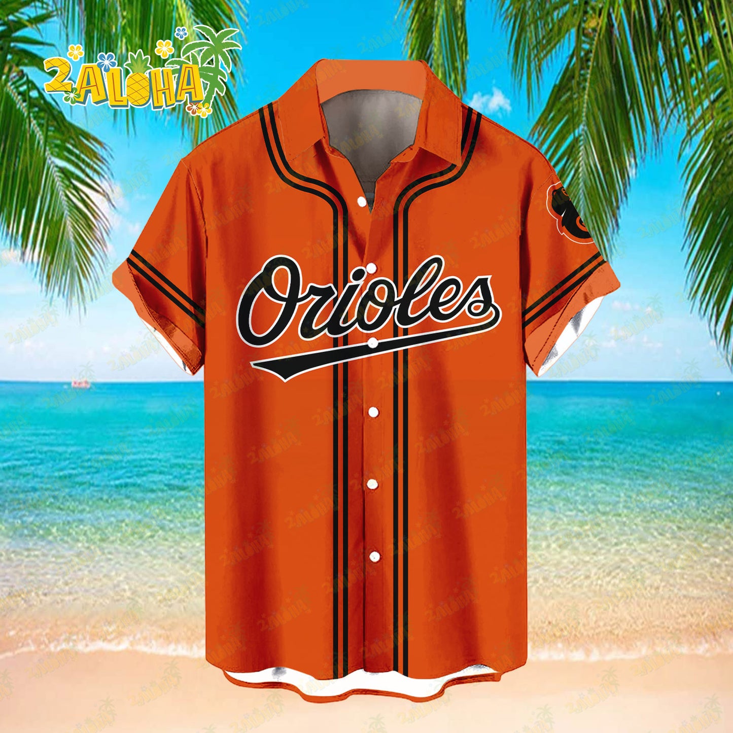 Baltimore Orioles | Classic Color Hawaiian Shirt MLB S3 - Welcome to 2 Aloha