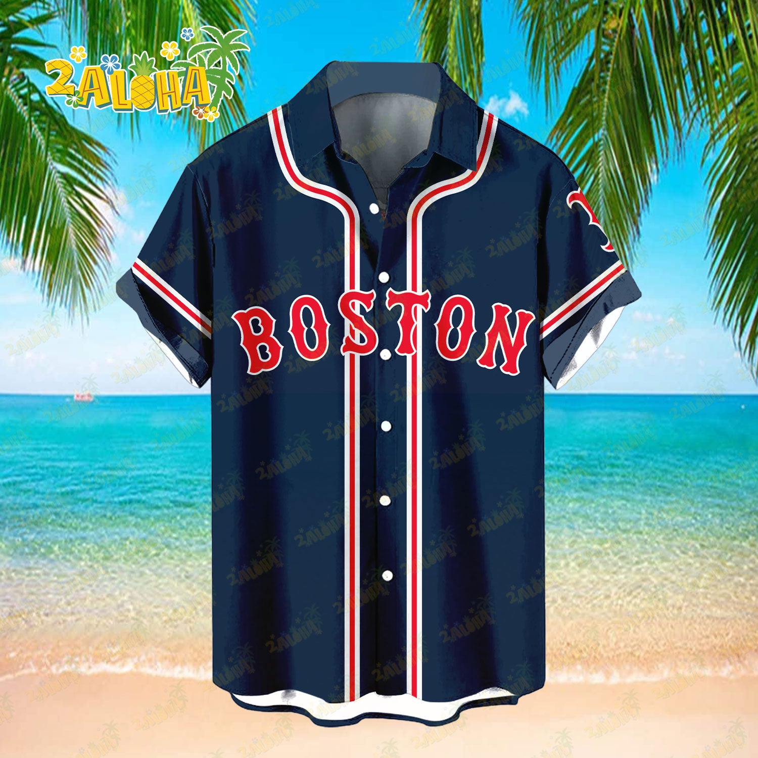 Boston Red Sox | Classic Color Hawaiian Shirt MLB S3 - Welcome to 2 Aloha
