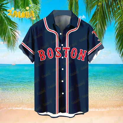 Boston Red Sox | Classic Color Hawaiian Shirt MLB S3 - Welcome to 2 Aloha