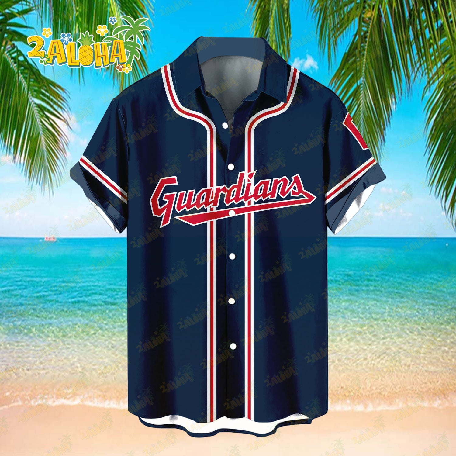 Cleveland Guardians | Classic Color Hawaiian Shirt MLB S3 - Welcome to 2 Aloha