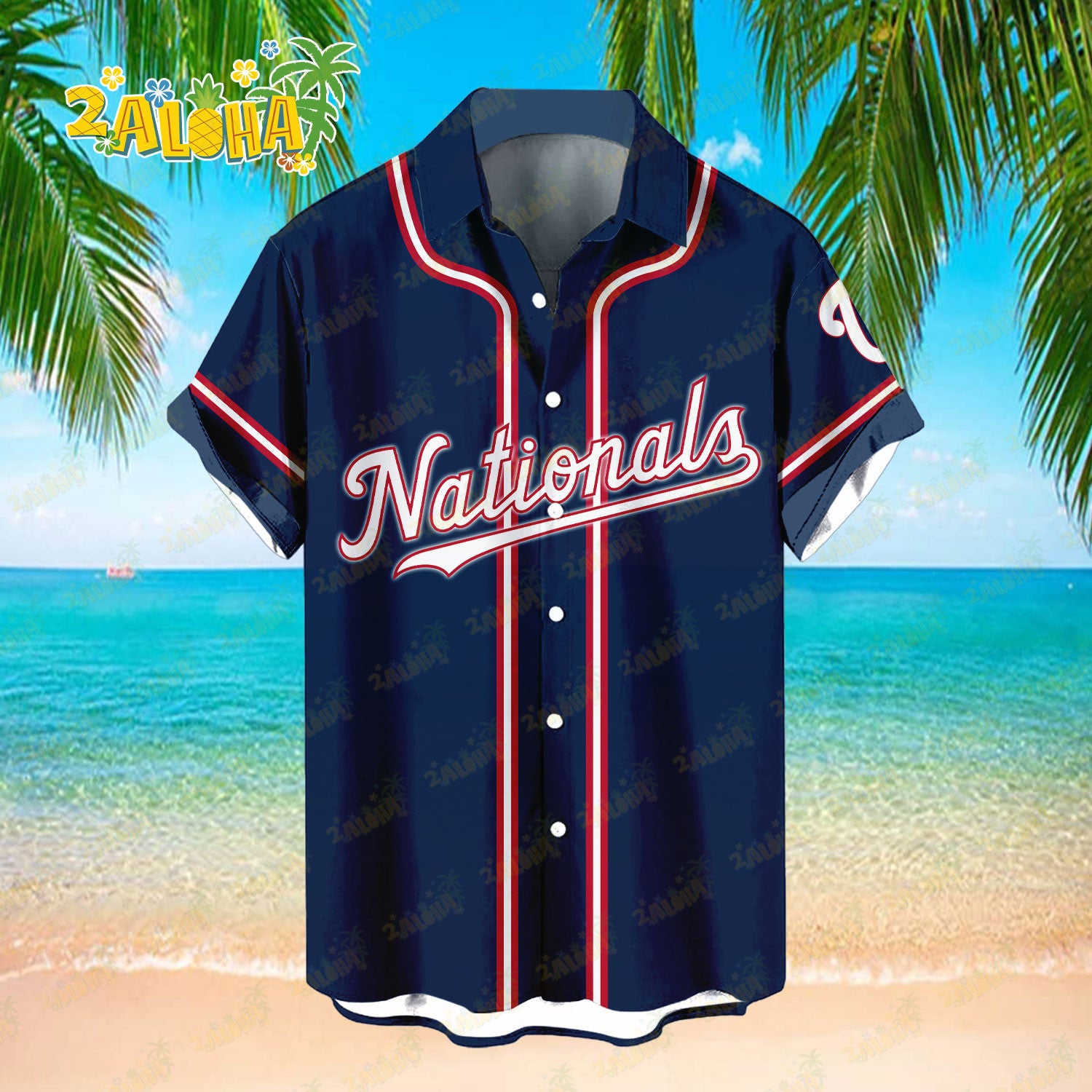 Washington Nationals | Classic Color Hawaiian Shirt MLB S3 - Welcome to 2 Aloha