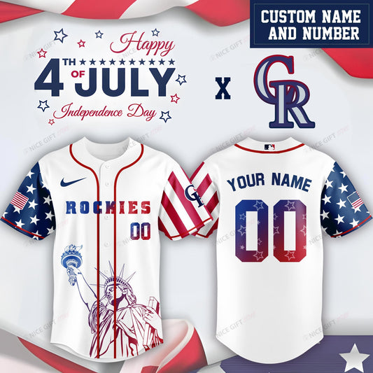 Colorado Rockies (Your Name & Number) Baseball Jersey Nicegift BBJ-Y9I2
