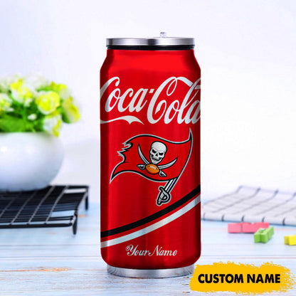 Tampa Bay Buccaneers NFL Teams Mix Coca Can Tumbler Custom Any Name Gifts