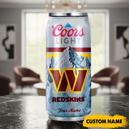 Washington Commanders American Football & CoorsLight Can Tumbler Custom Any Name Gifts