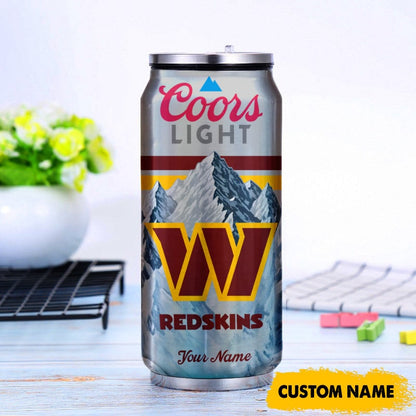 Washington Commanders American Football & CoorsLight Can Tumbler Custom Any Name Gifts